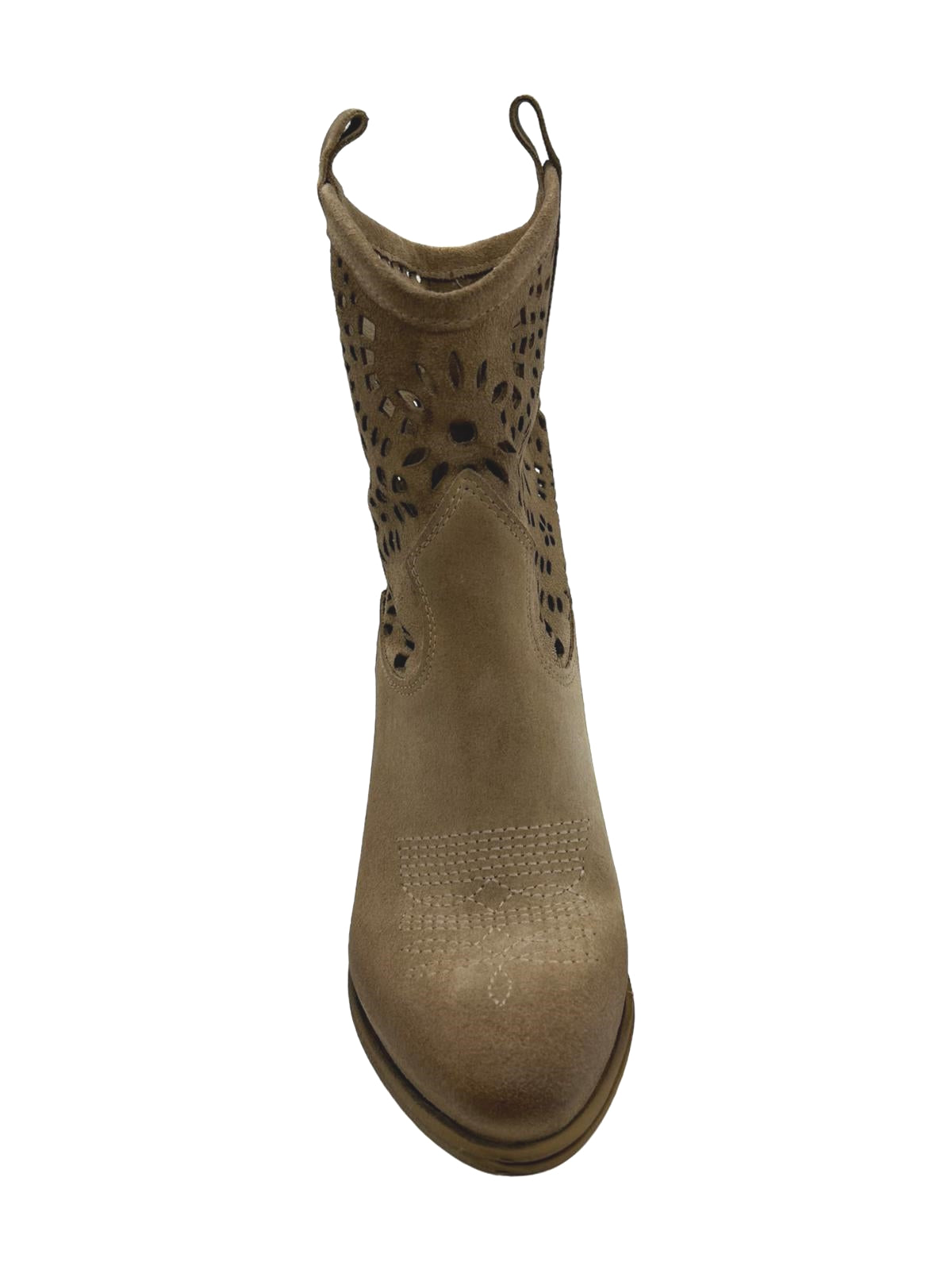 Stivaletto texano Zoe Camoscio Sabbia - Caracas 01 -