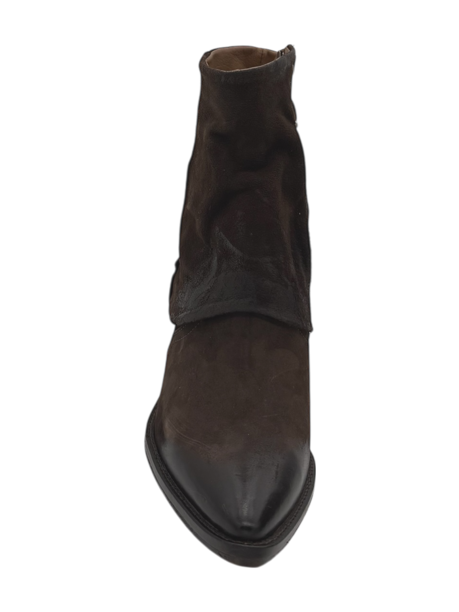 Stivaletto texano pelle donna AS98 Ebano - B84216 -