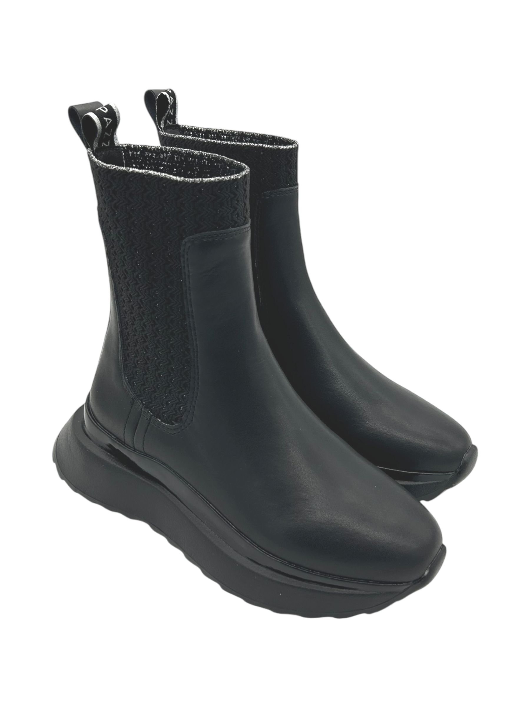 Stivaletto zeppa donna Apepazza Black - Cristina -
