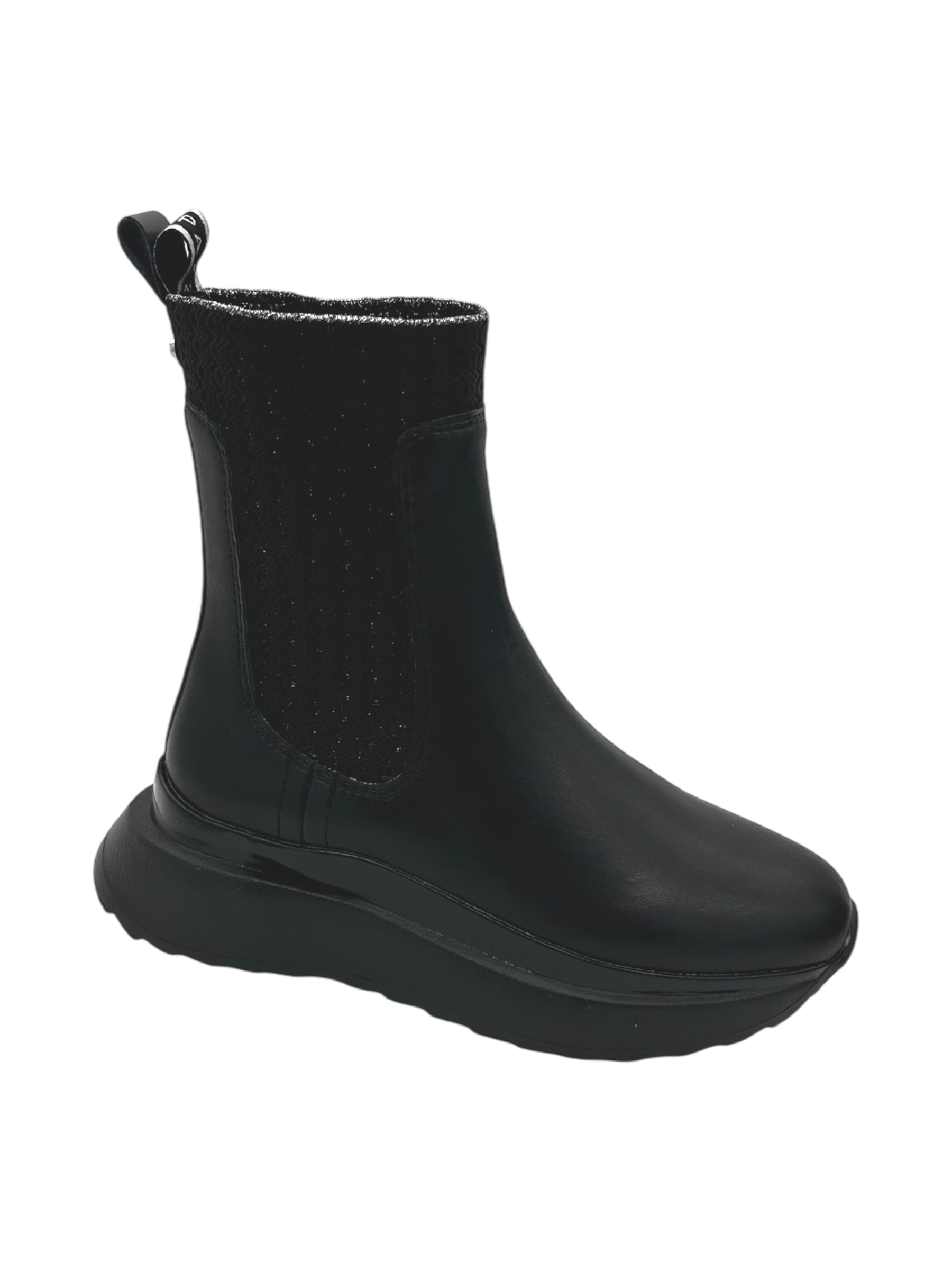 Stivaletto zeppa donna Apepazza Black - Cristina -
