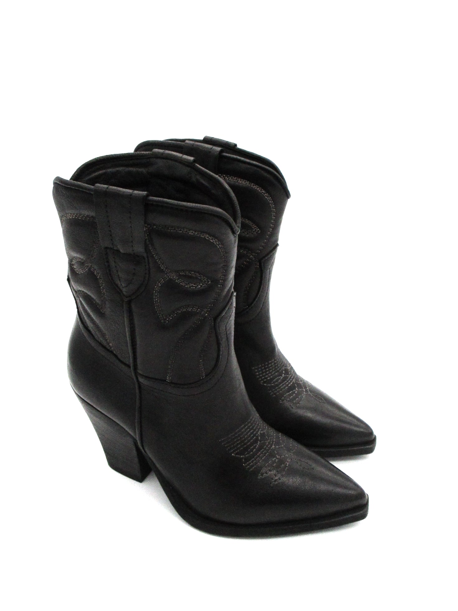 Texano pelle Zoe Black - SOFIE 03 -