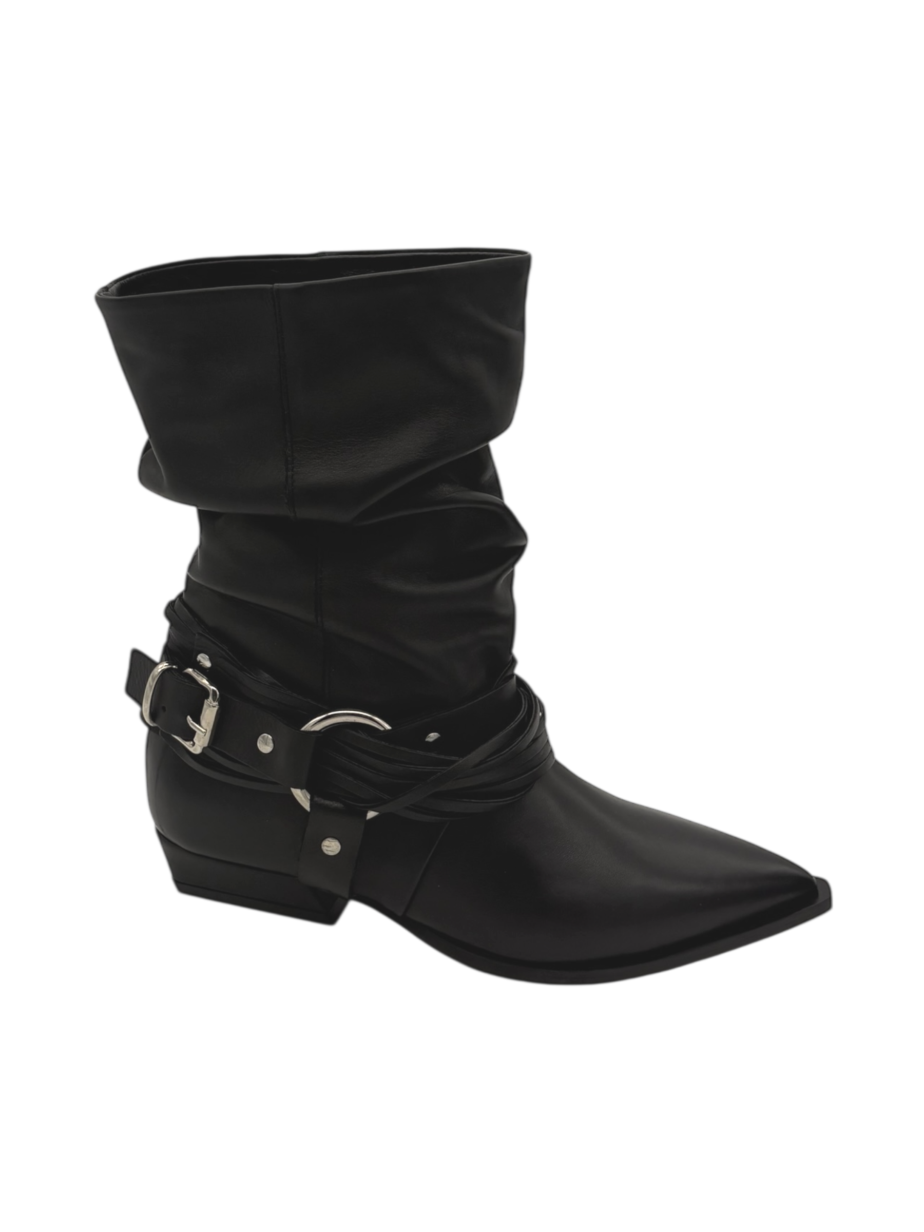Stivale texano pelle donna Mimmù Black -M6726M16-
