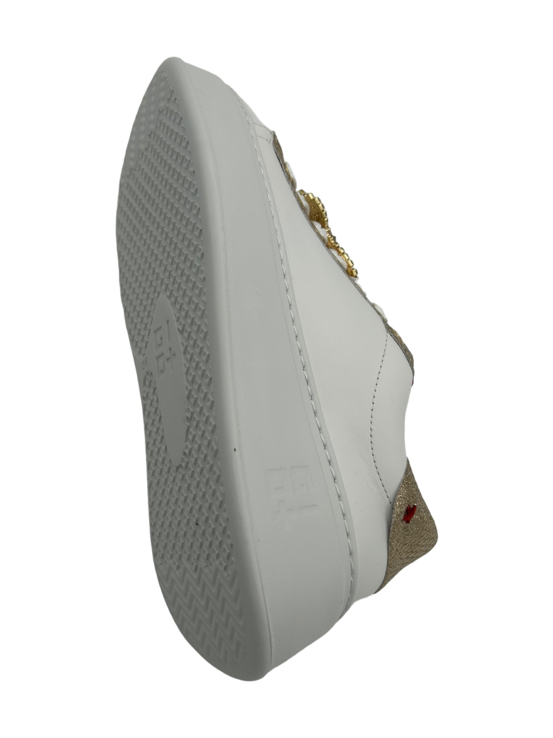 Sneaker pelle donna GIO+ Combi Bianco Tarta Granchio - PIA 148A -