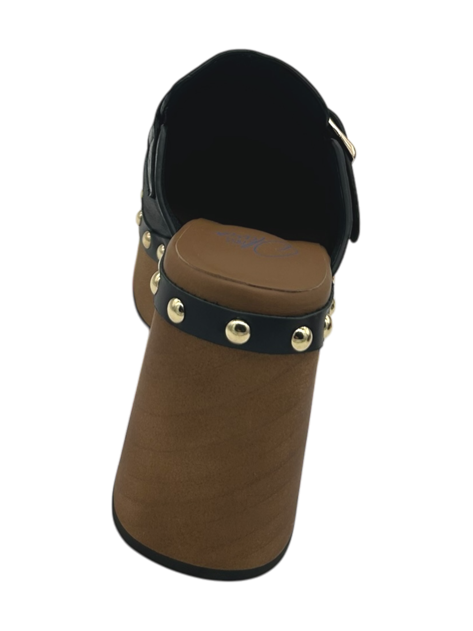 Zoccolo pelle donna Miss Olivia Nero - Eva A-