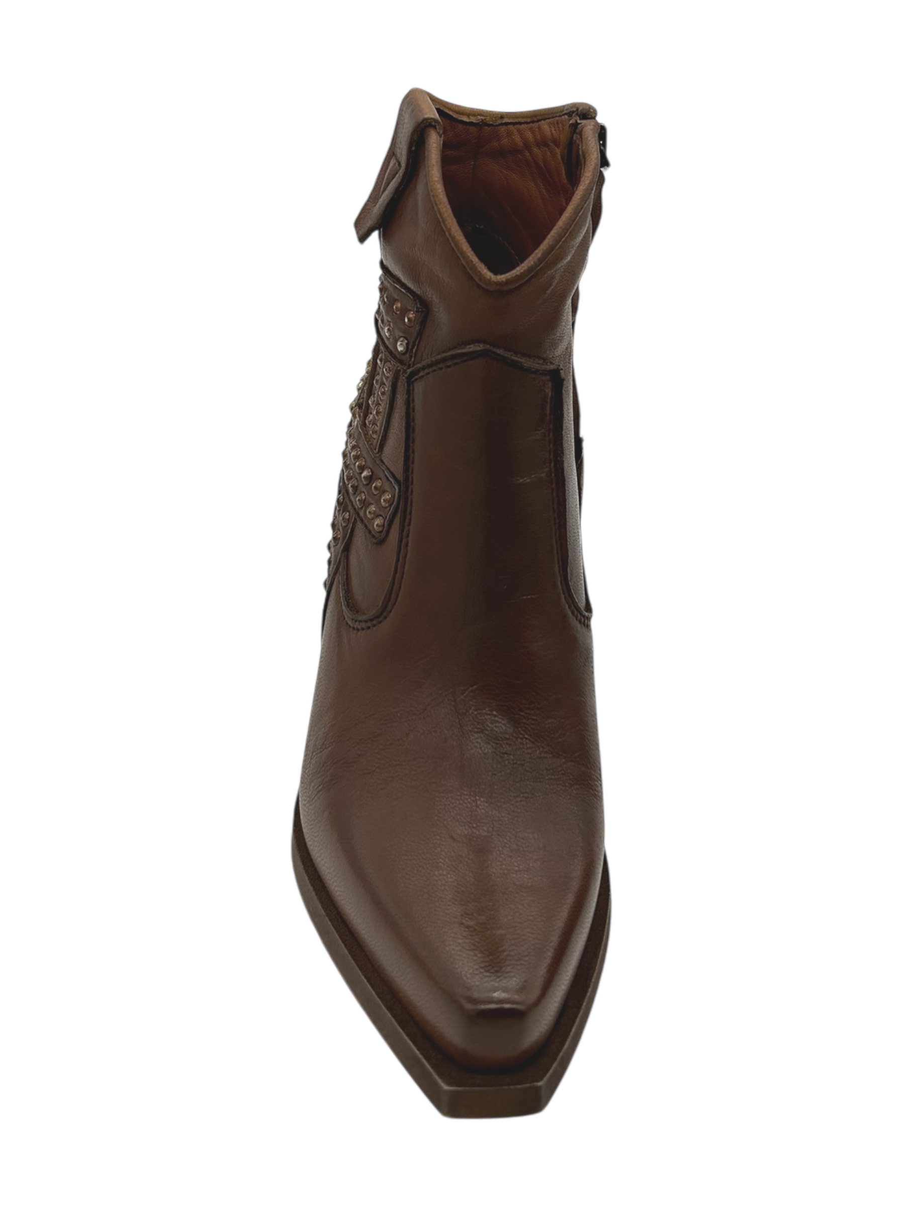Stivaletto pelle texano Zoe Cuoio - Cayo 21 -