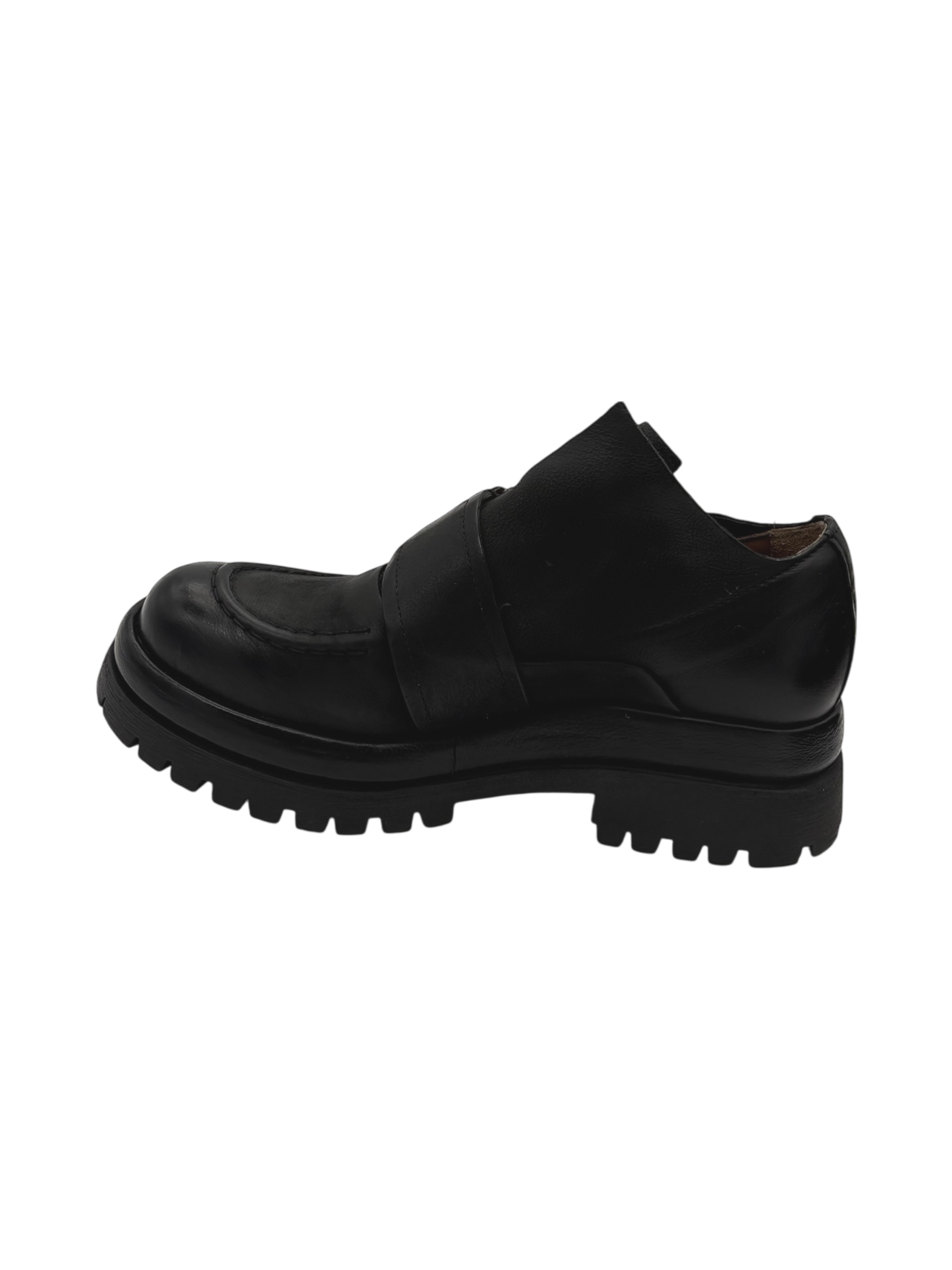 Scarpa pelle donna AS98 Nero - B51130 -