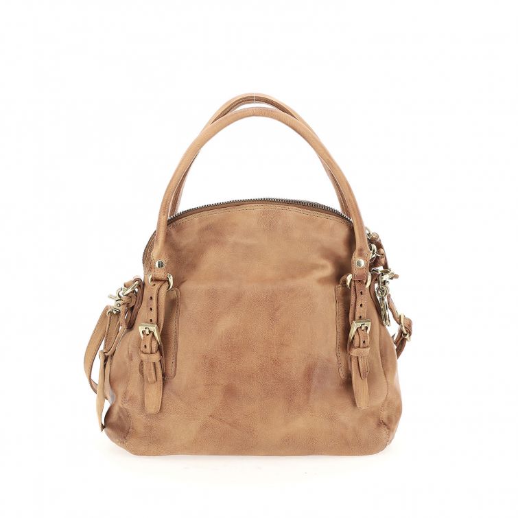Borsa in pelle donna AS98 200608 Camel