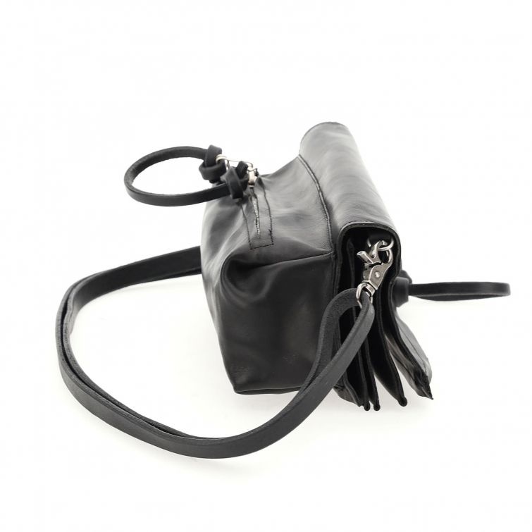 Tracolla pelle donna AS98 103001 nero