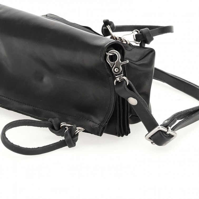 Tracolla pelle donna AS98 103001 nero