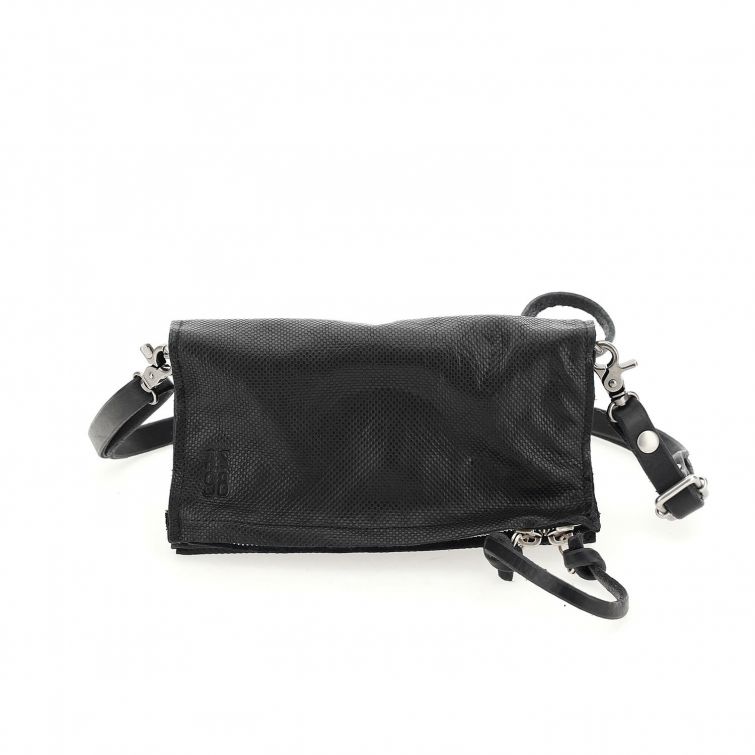 Tracolla pelle stampata donna AS98 103001 nero
