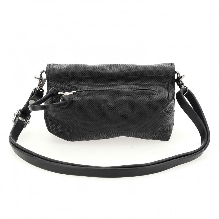 Tracolla pelle stampata donna AS98 103001 nero