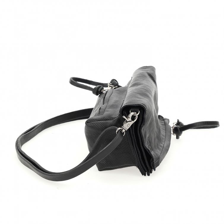 Tracolla pelle stampata donna AS98 103001 nero