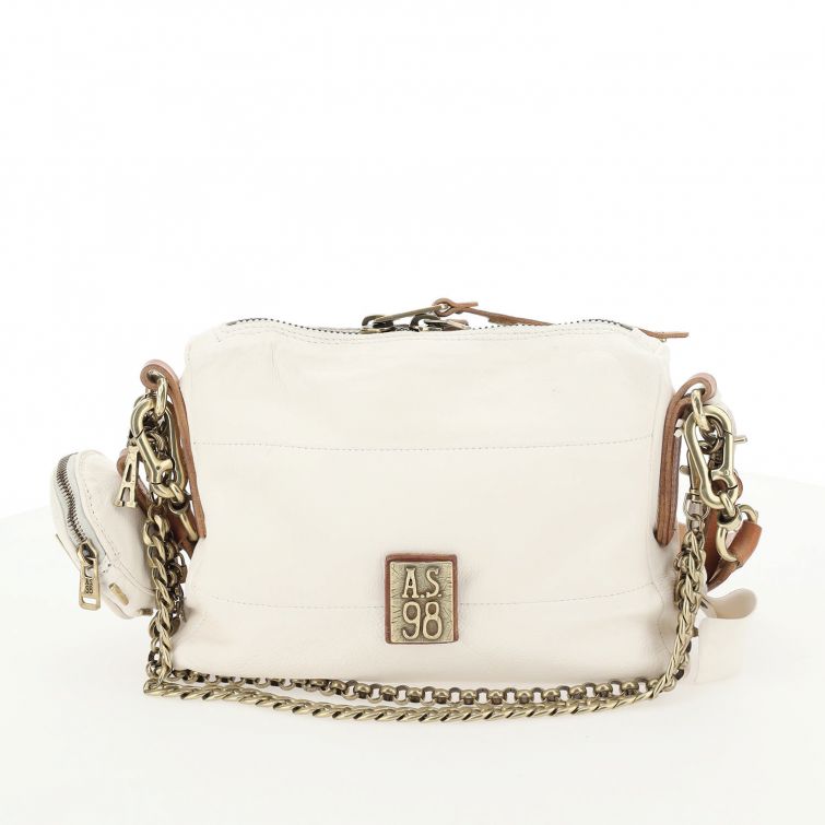 Borsa in pelle donna AS98 200590 Milk