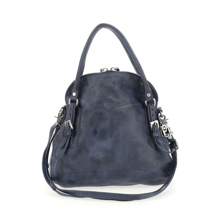 Borsa in pelle donna AS98 200608 Blu Avio