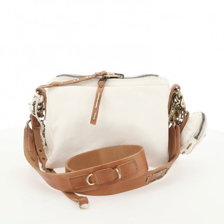 Borsa in pelle donna AS98 200590 Milk