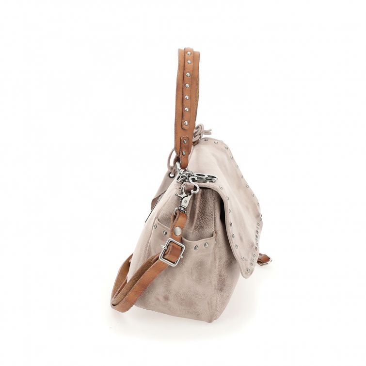 Borsa pelle donna As98 200556 Bianca