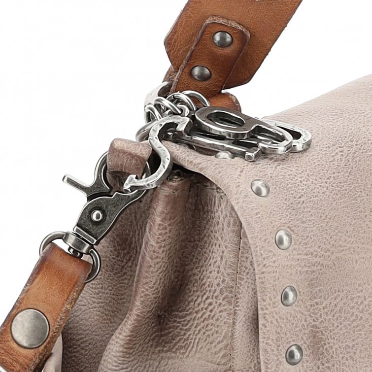 Borsa pelle donna As98 200556 Bianca