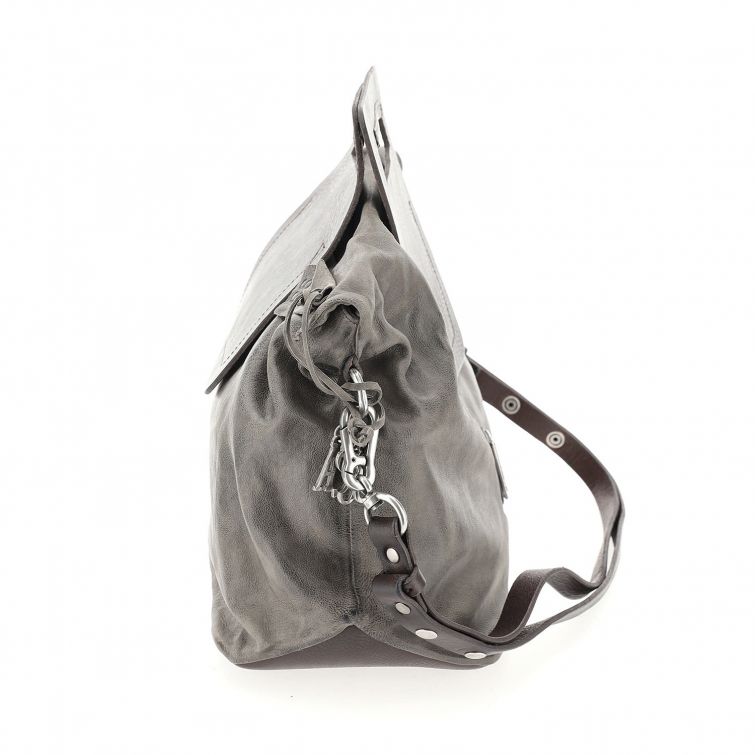 Borsa pelle donna As98 200570 Cenere