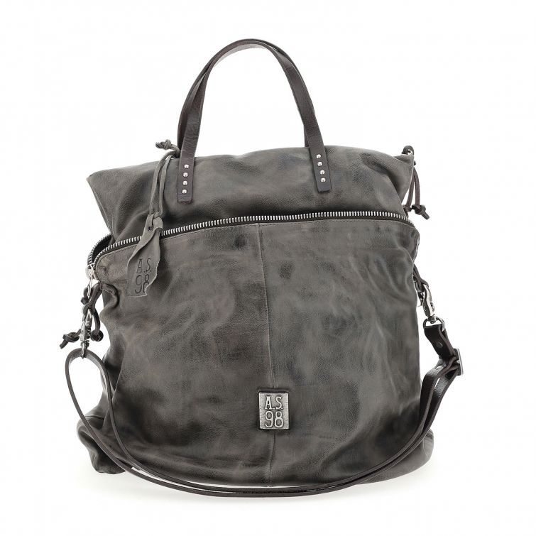 Borsa pelle donna As98 200579 Cenere