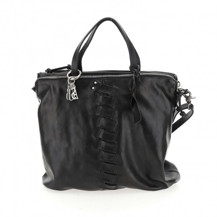 Borsa pelle donna As98 200579 Nero