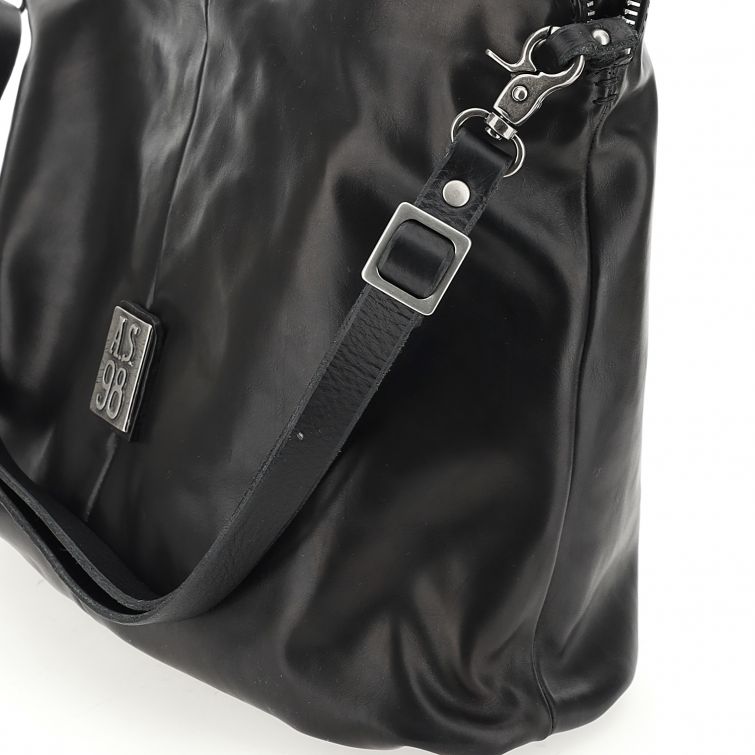 Borsa pelle donna As98 200579 Nero