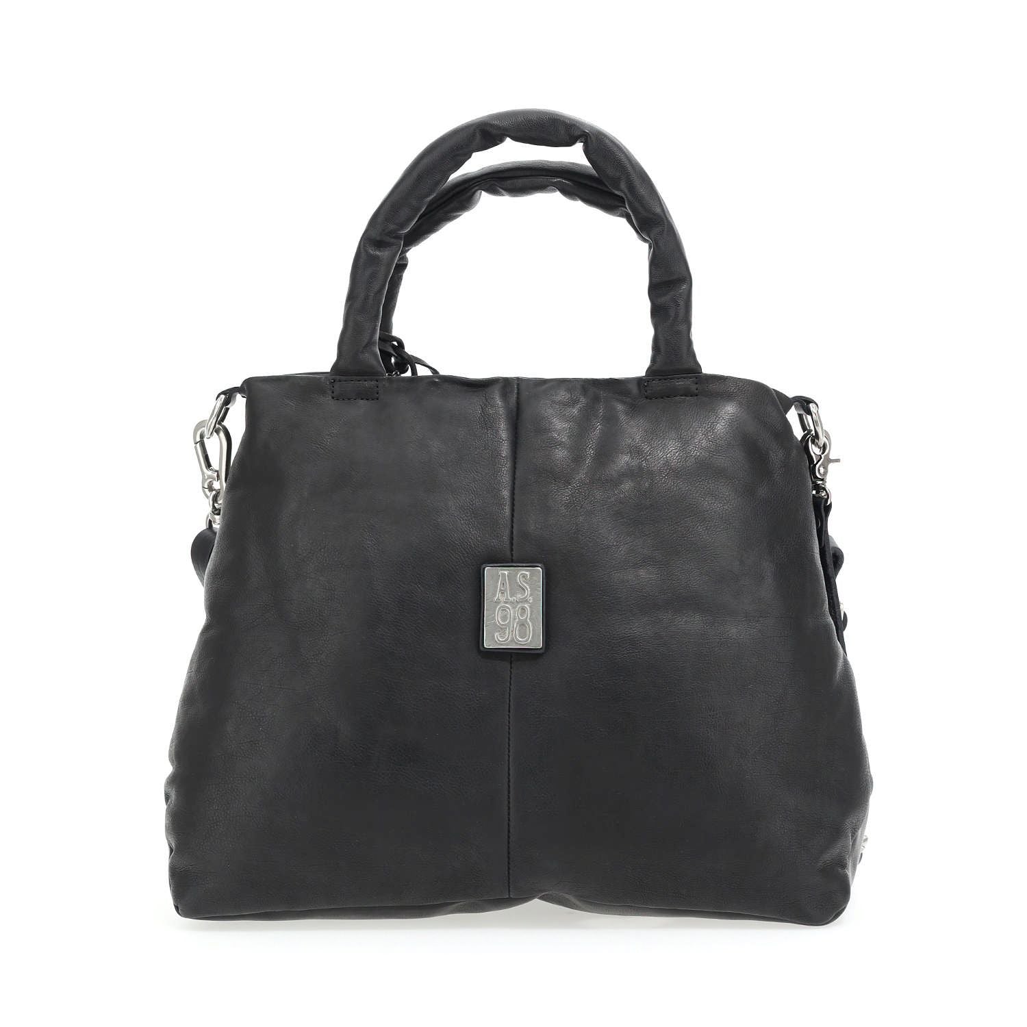 Borsa in pelle donna AS98 200654 Black