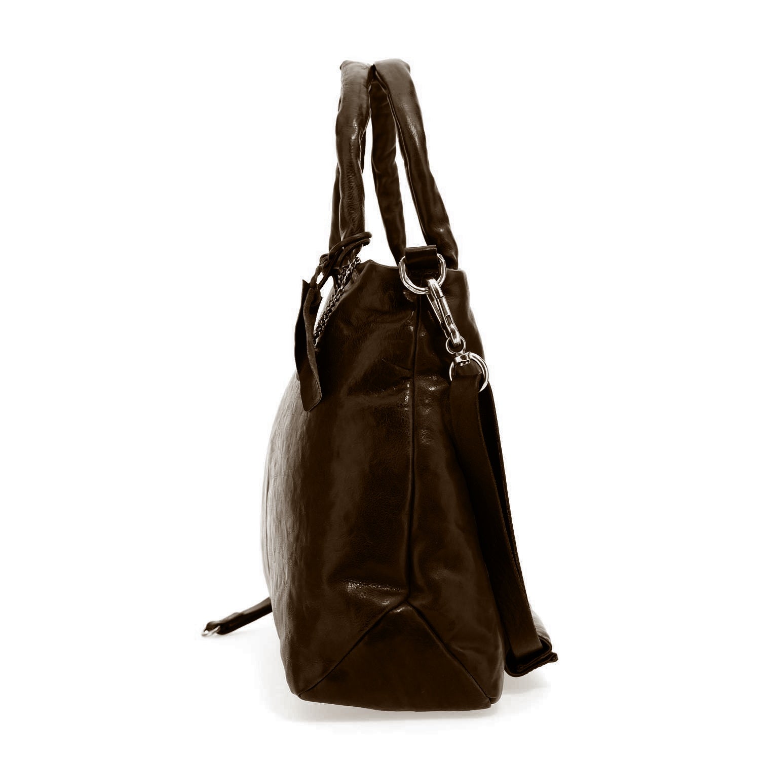 Borsa in pelle donna AS98 200654 Fondente