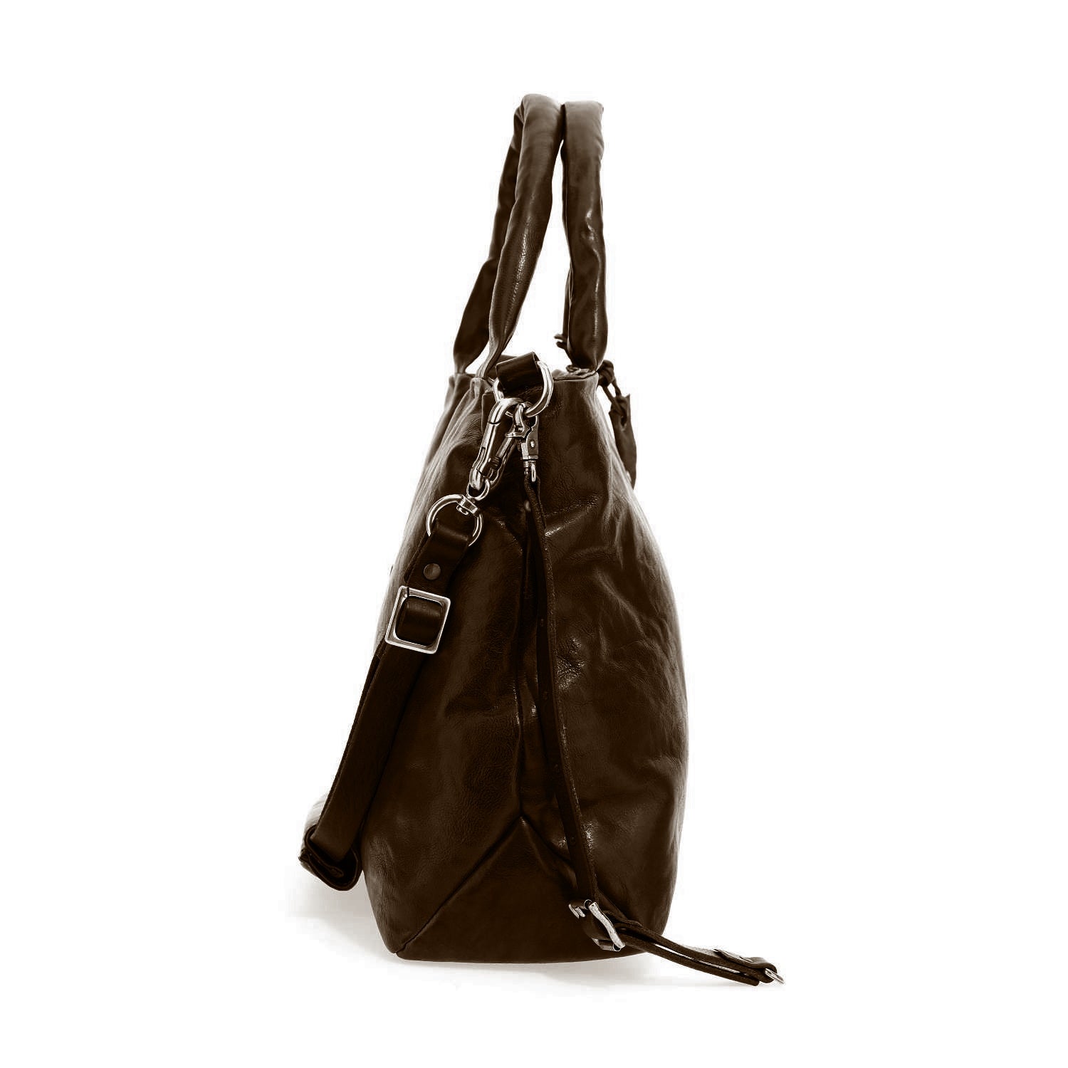 Borsa in pelle donna AS98 200654 Fondente