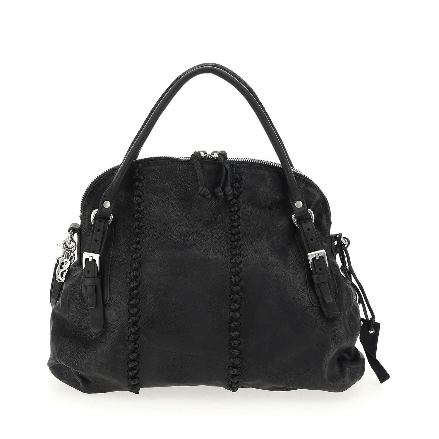 Borsa in pelle donna AS98 200609 Black