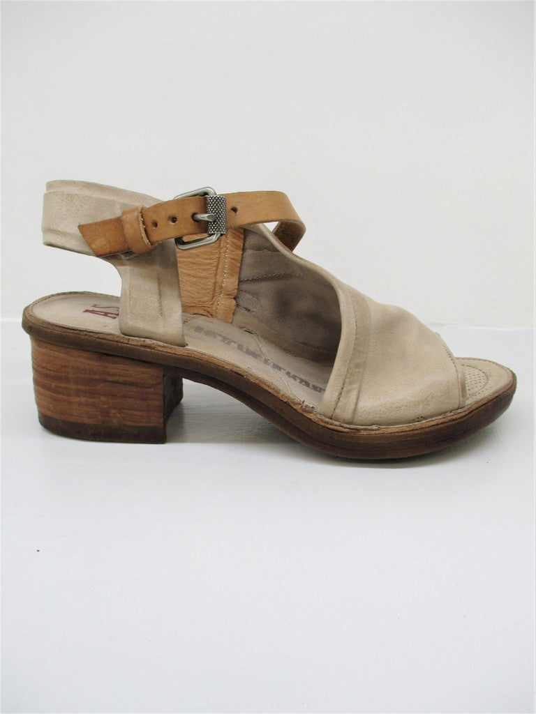Sandalo pelle donna AS98 690022 bianco