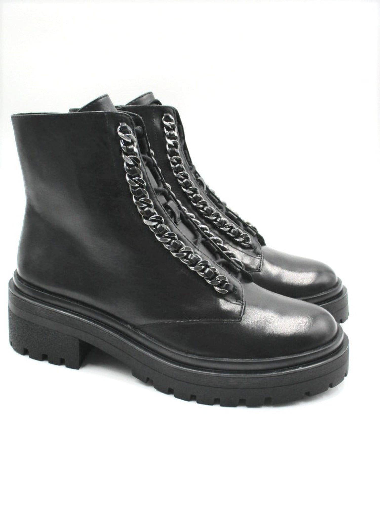 Anfibio pelle donna Apepazza Camelia nero