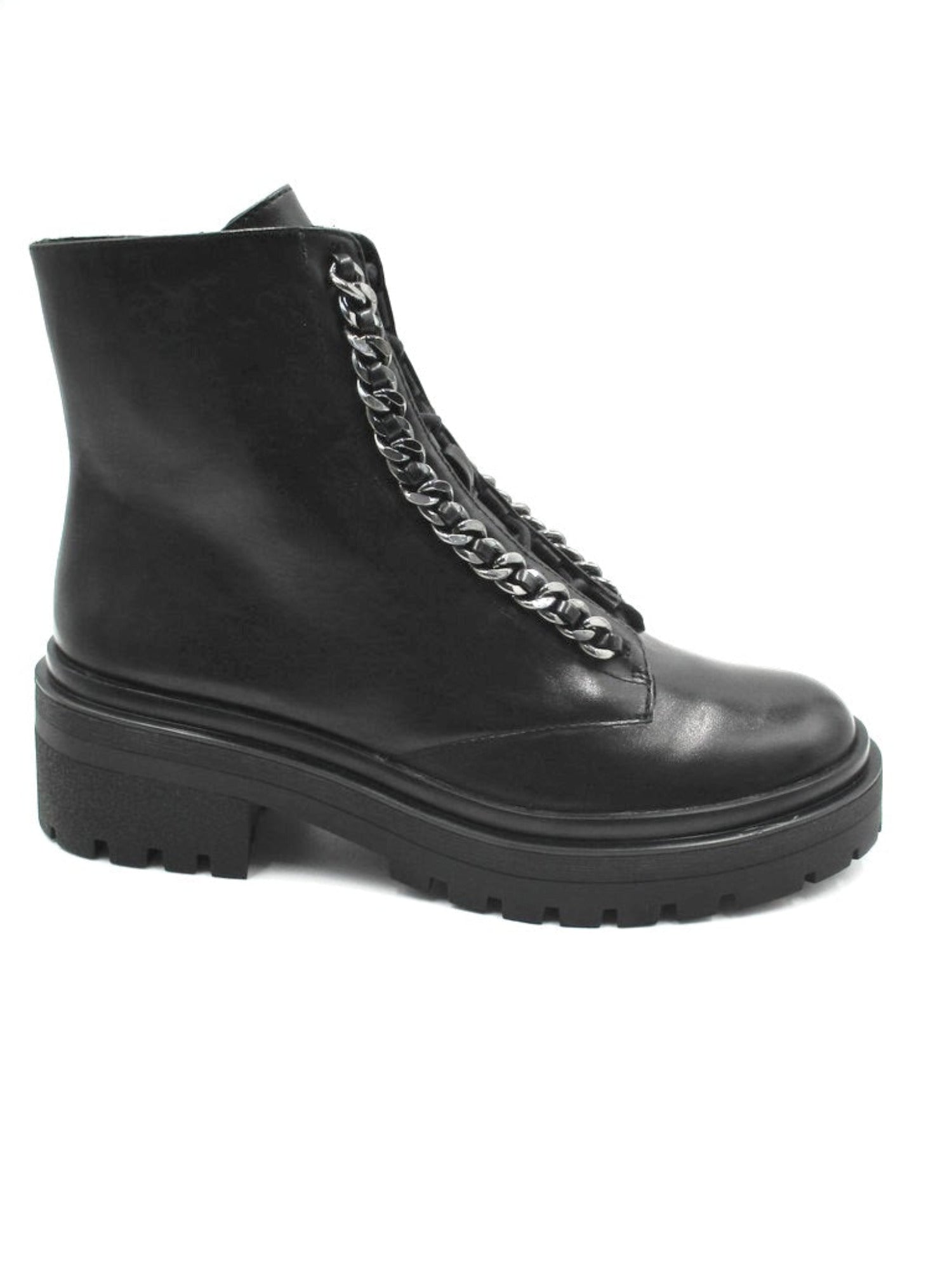 Anfibio pelle donna Apepazza Camelia nero
