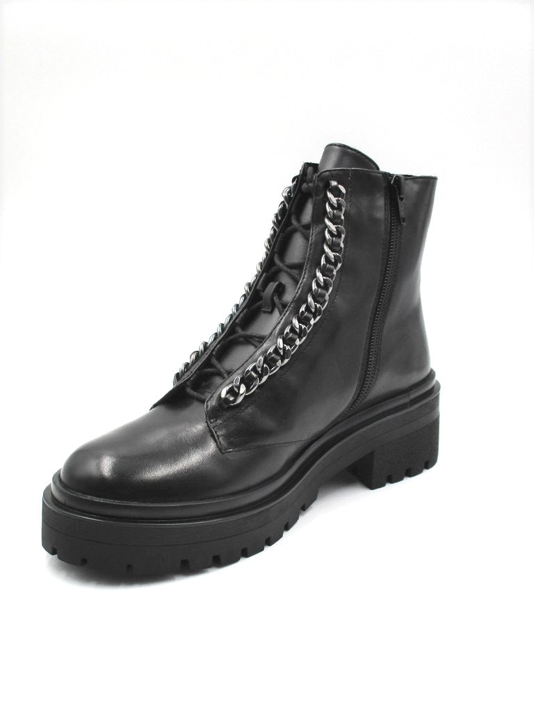 Anfibio pelle donna Apepazza Camelia nero