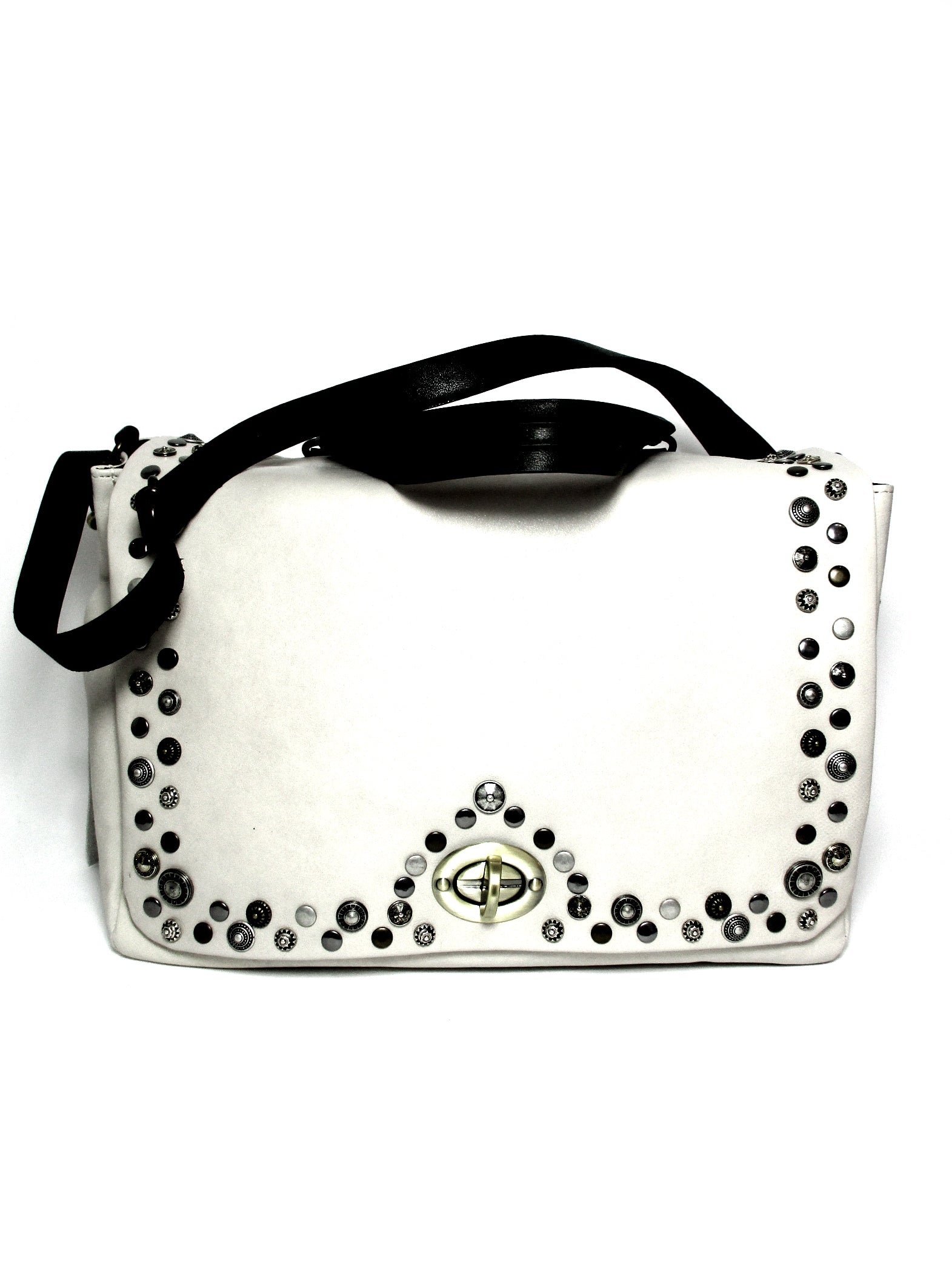 Borsa donna a tracolla in pelle EsTes White