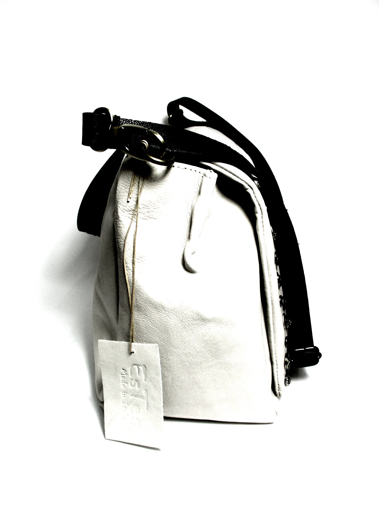 Borsa donna a tracolla in pelle EsTes White
