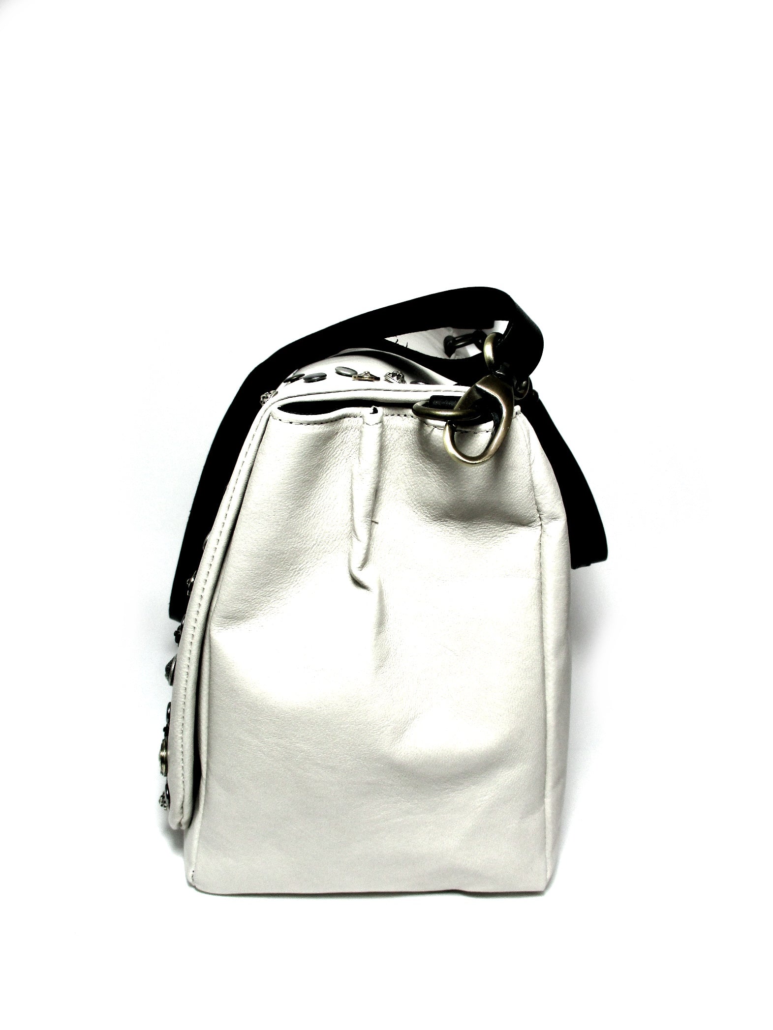 Borsa donna a tracolla in pelle EsTes White