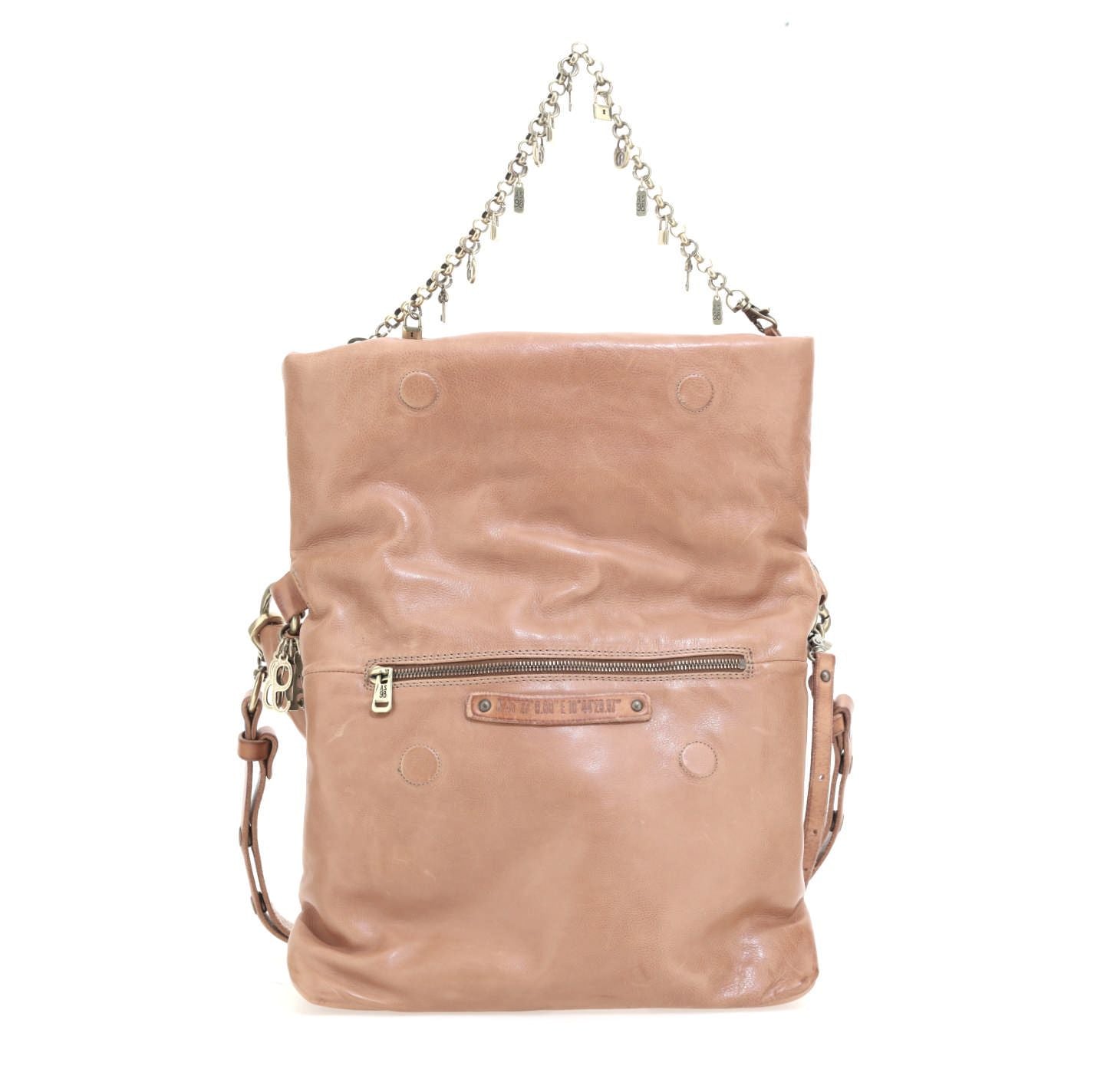 Borsa in pelle donna AS98 Camel - 200677 -