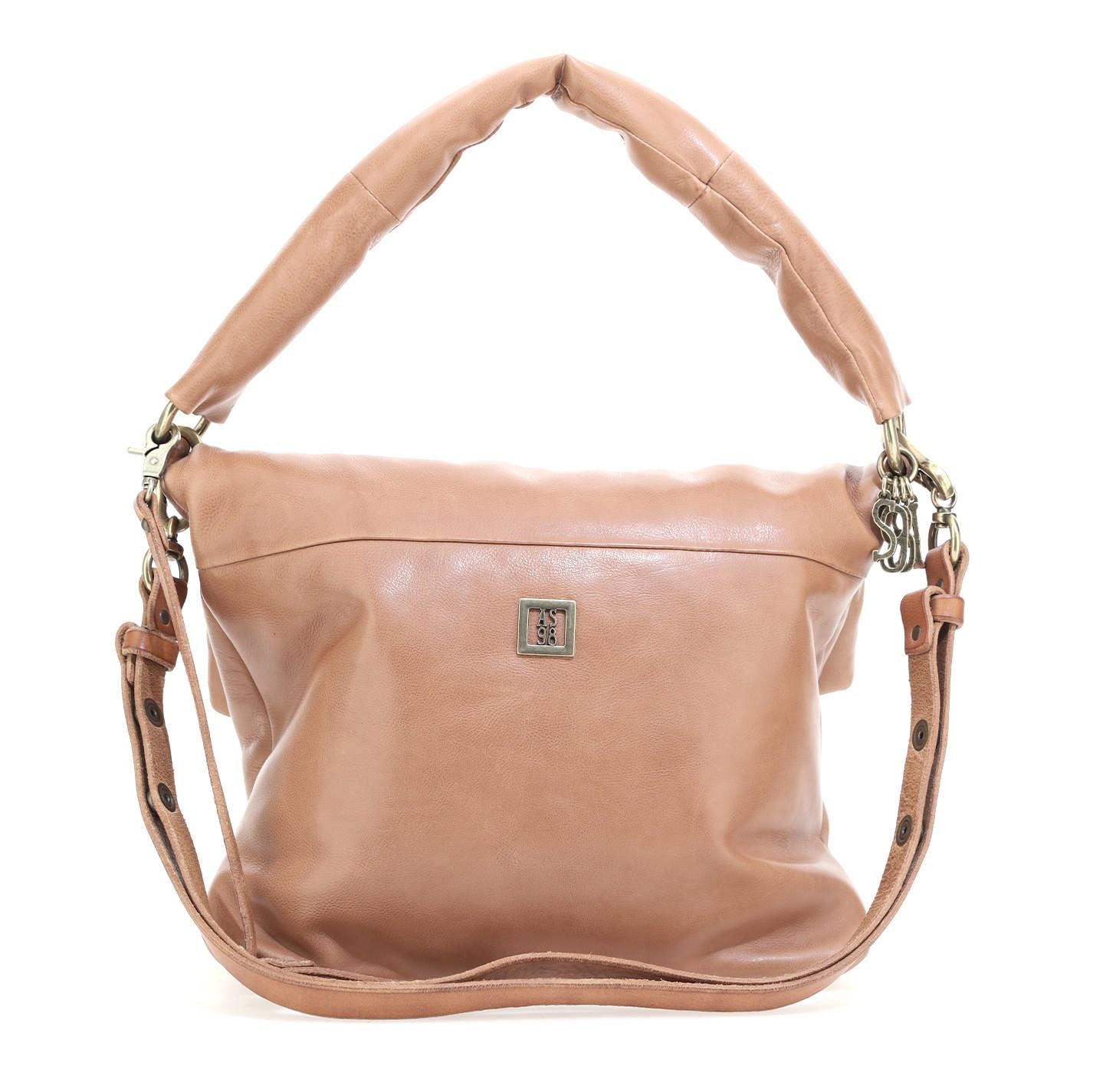 Borsa in pelle donna AS98 Camel - 200677 -