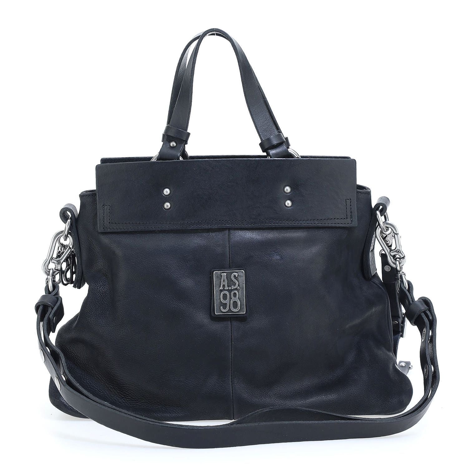 Borsa in pelle donna AS98 Black - 200692 -