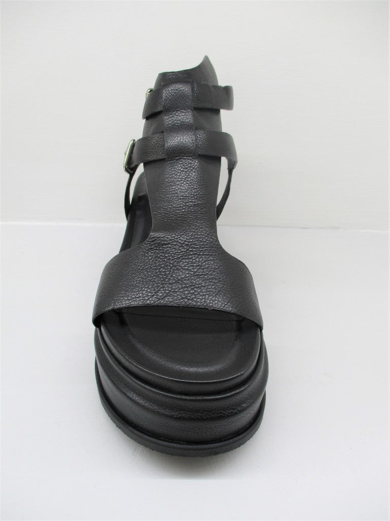 Sandalo pelle donna Cris Vergrè 3601 Nero