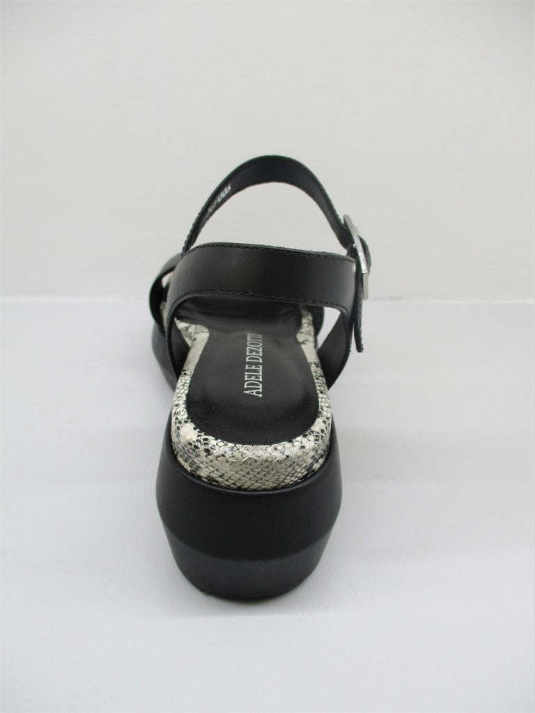 Sandalo pelle donna Adele Dezotti 2306 Nero