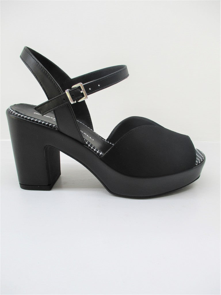 Sandalo pelle donna GIANMARCO SORELLI 2013 Vera Nero