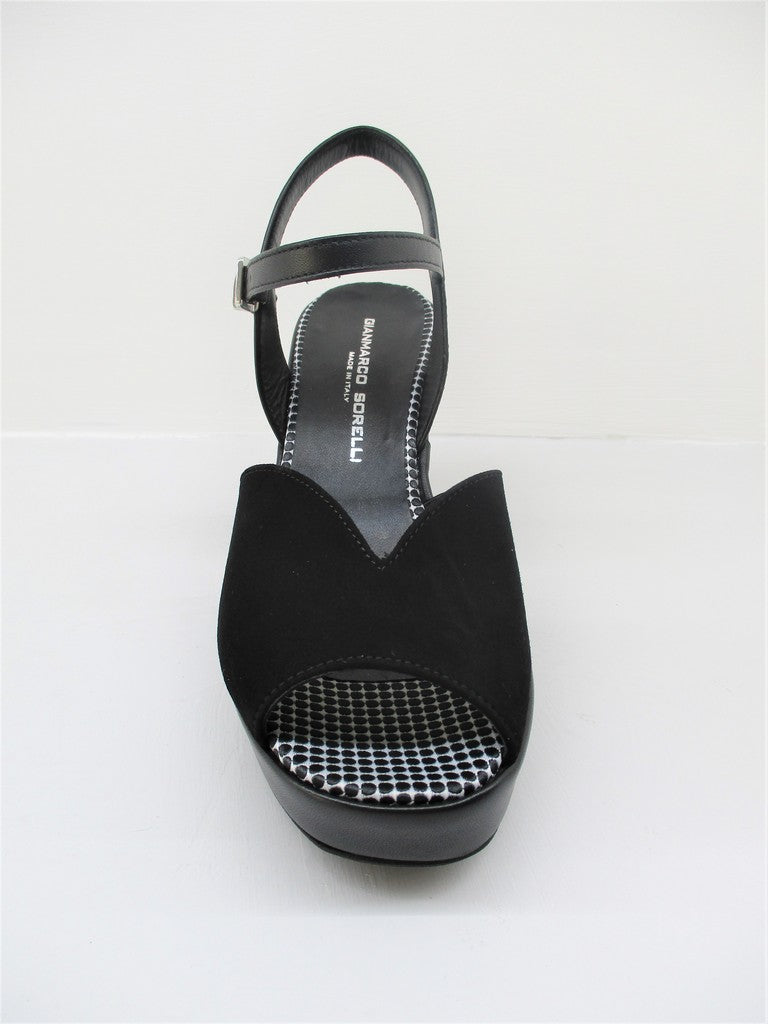 Sandalo pelle donna GIANMARCO SORELLI 2013 Vera Nero