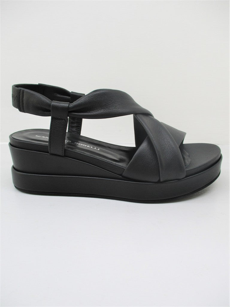 Sandalo pelle donna GIANMARCO SORELLI 1946 Clio Nero