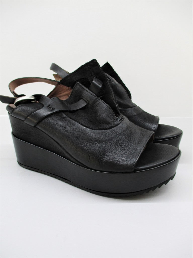 Sandalo pelle donna 805004 MJUS Nero