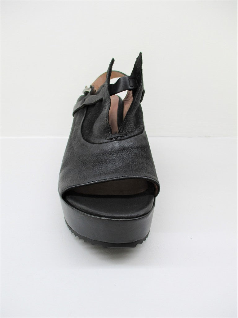 Sandalo pelle donna 805004 MJUS Nero