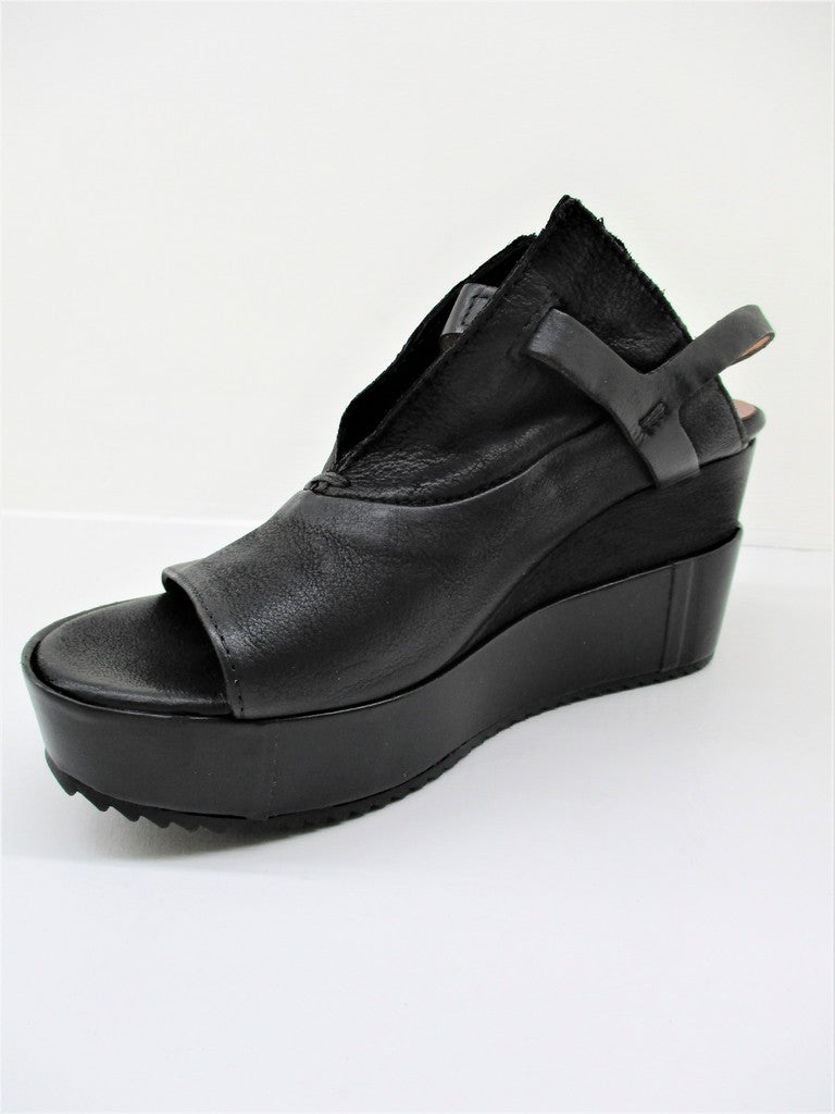 Sandalo pelle donna 805004 MJUS Nero