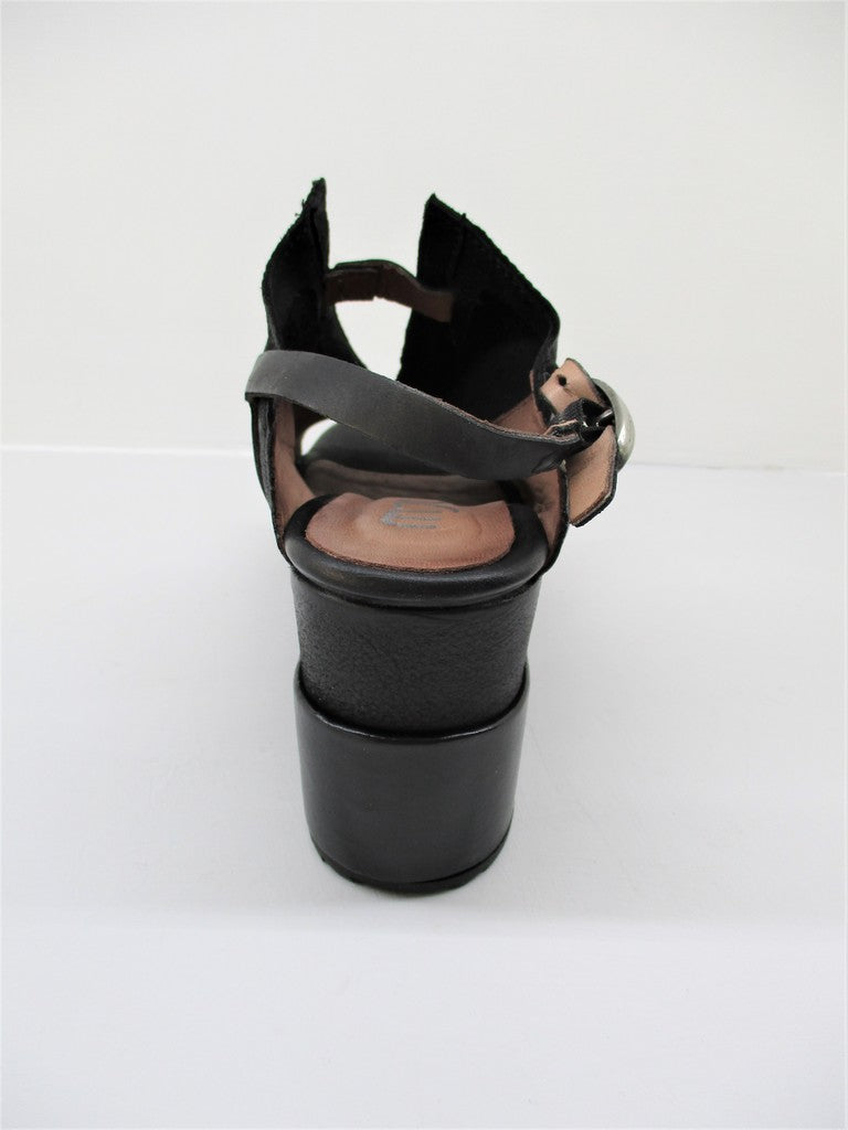 Sandalo pelle donna 805004 MJUS Nero