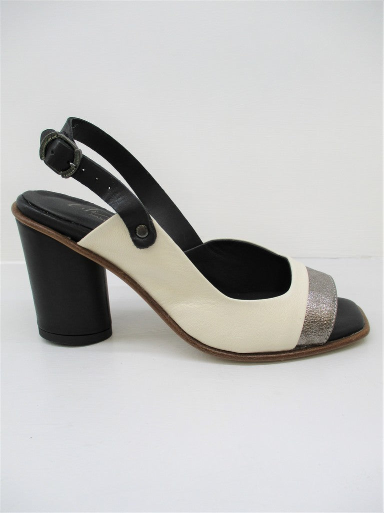 Sandalo donna pelle LILIMILL 6823 latte