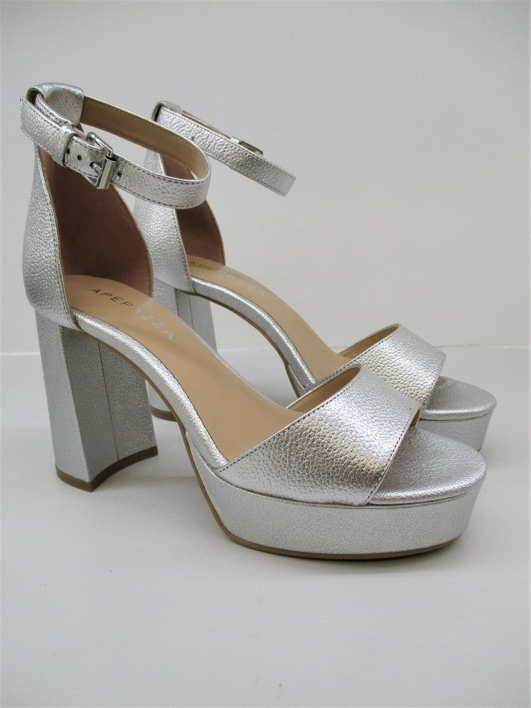 Sandalo pelle donna Apepazza Alison Argento